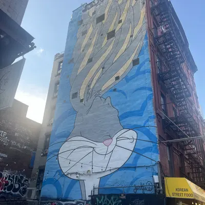 Giant Bugs Bunny Mural