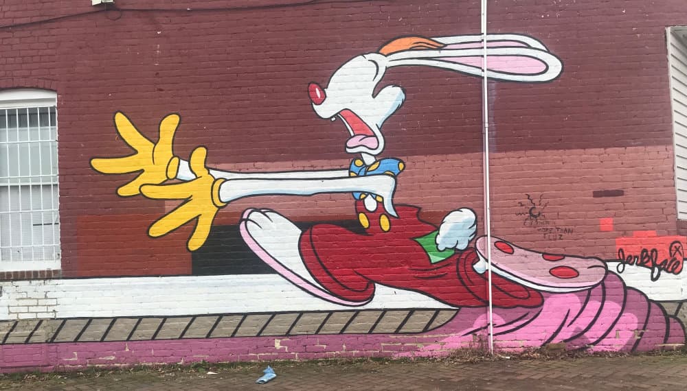 Cartoon Character Street Mural