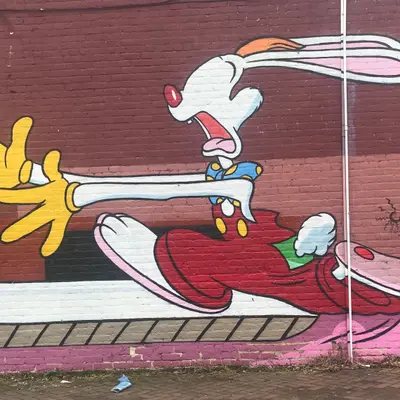 Cartoon Character Street Mural