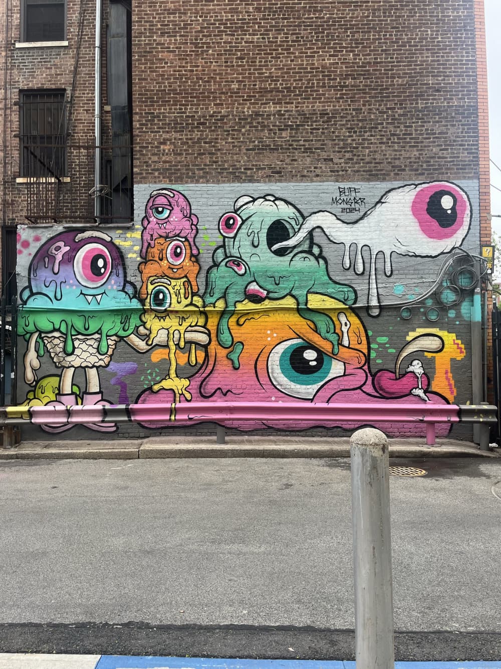 "Monster Eye Collective Mural" by Buff Monster in Lower East Side, New York