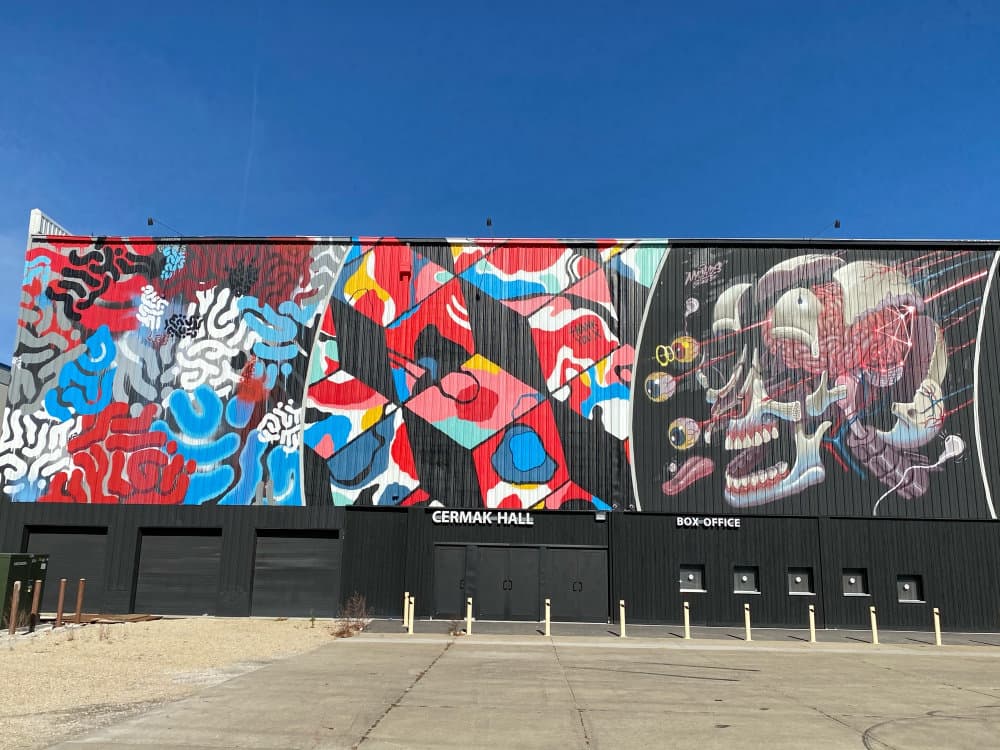 "Cermak Hall Mural Triptych" by Nychos in Lower West Side, Chicago