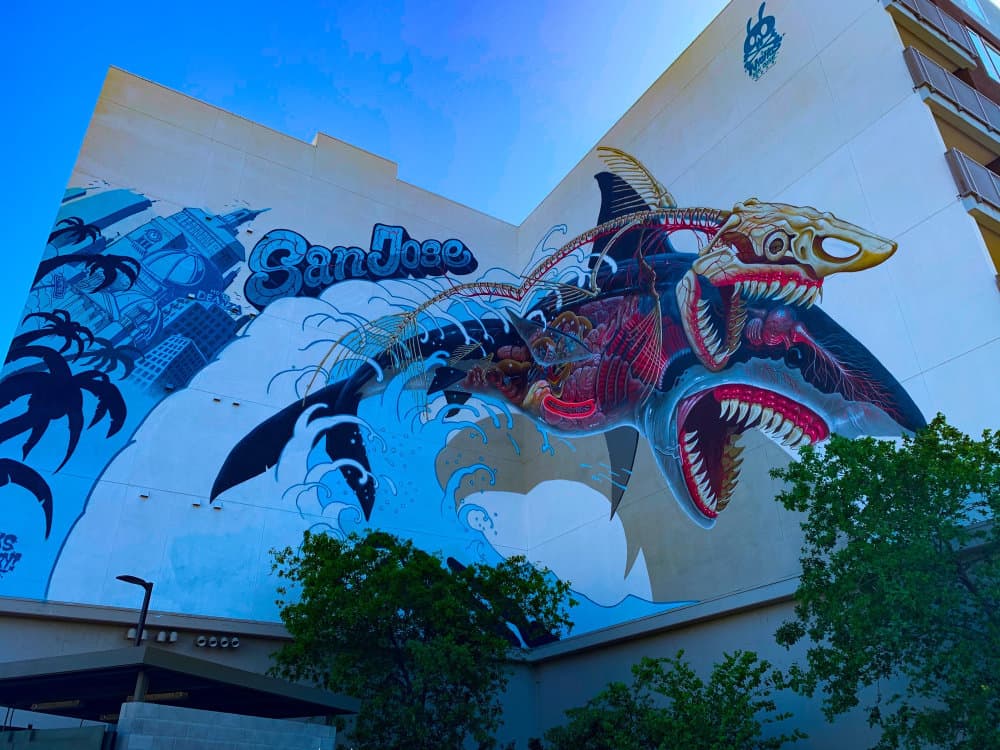 "San Jose Mythical Creatures Mural" by Nychos in Little Italy, San Jose
