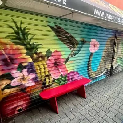 Tropical Fruit Paradise Mural