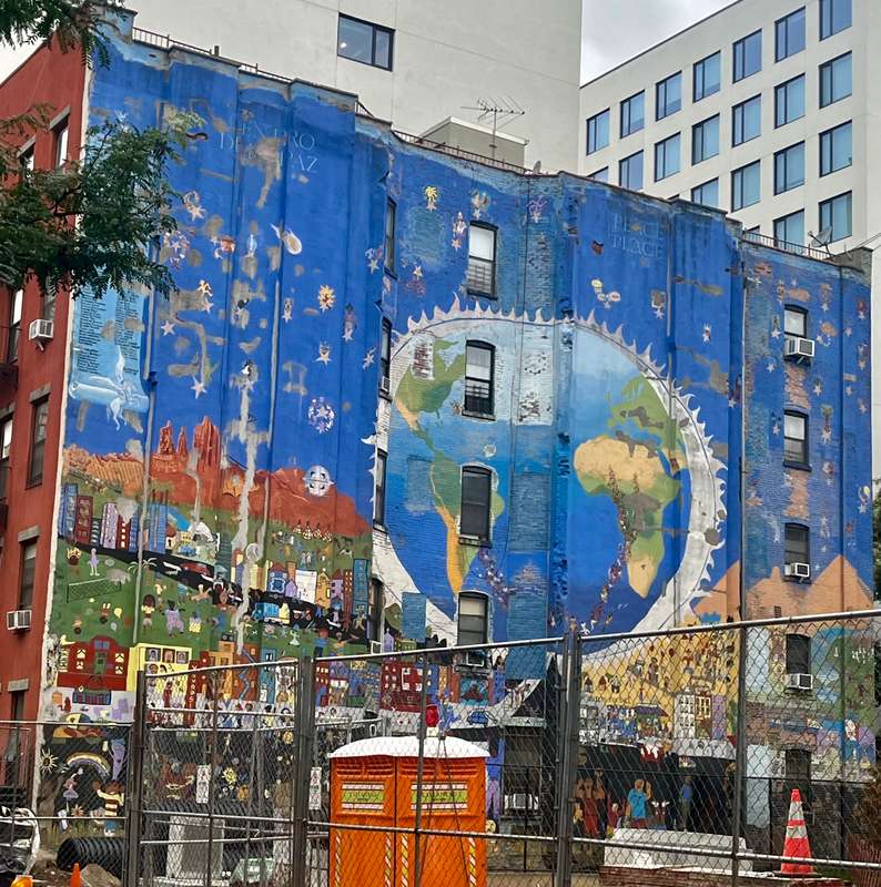 "Peace Place" by creative art works (CAW) in Manhattan Community Board 11, New York