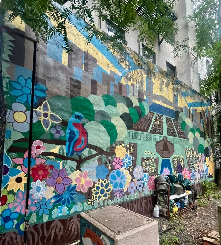 "The Fruits of Life" by creative art works (CAW) in Manhattan Community Board 11, New York