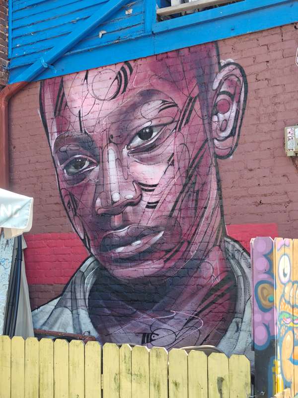 "Young man" by Hopare in Cabbagetown, Atlanta
