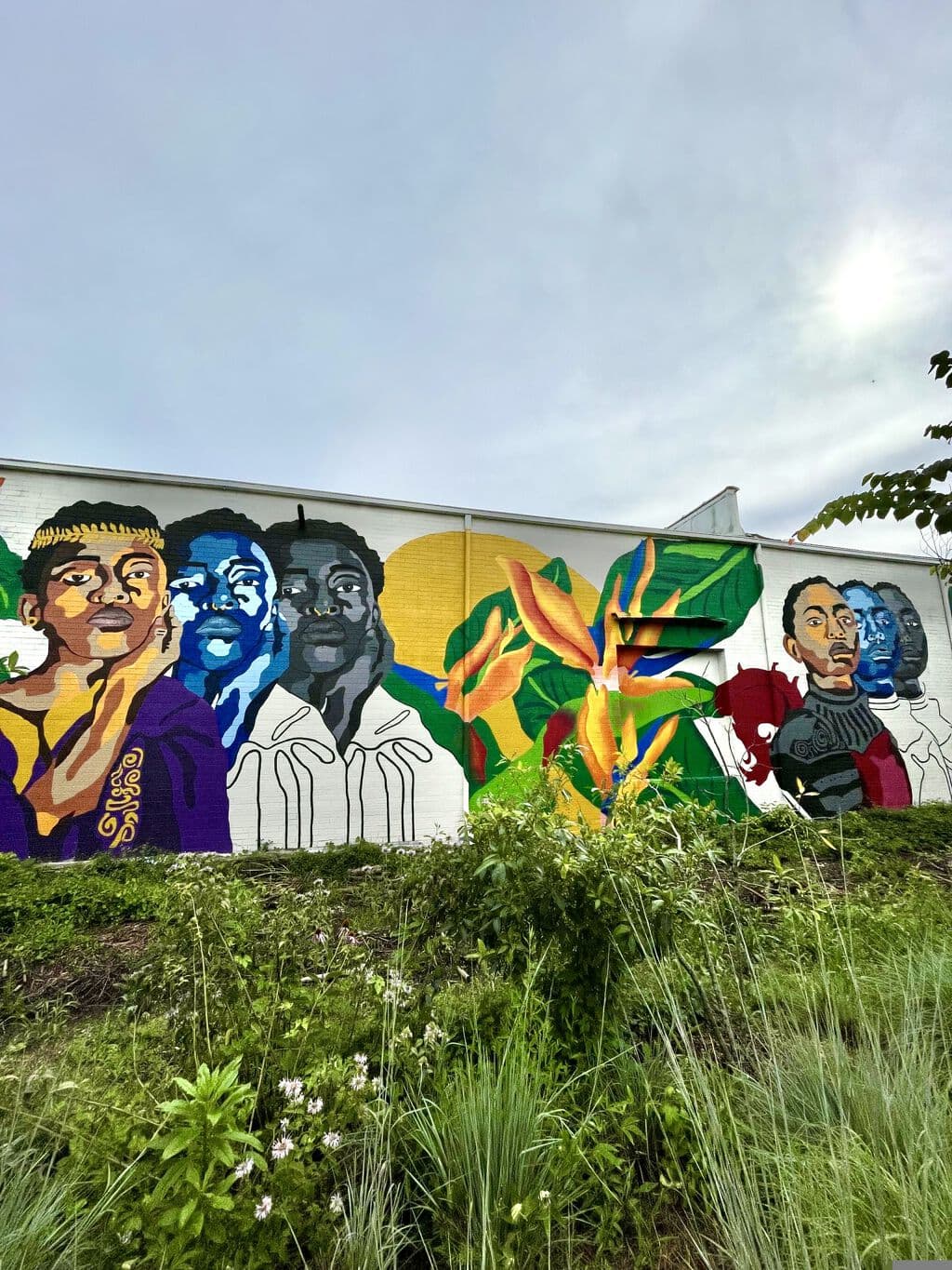 "Community Leaders Portrait Mural" by Erica Chisolm in West End, Atlanta