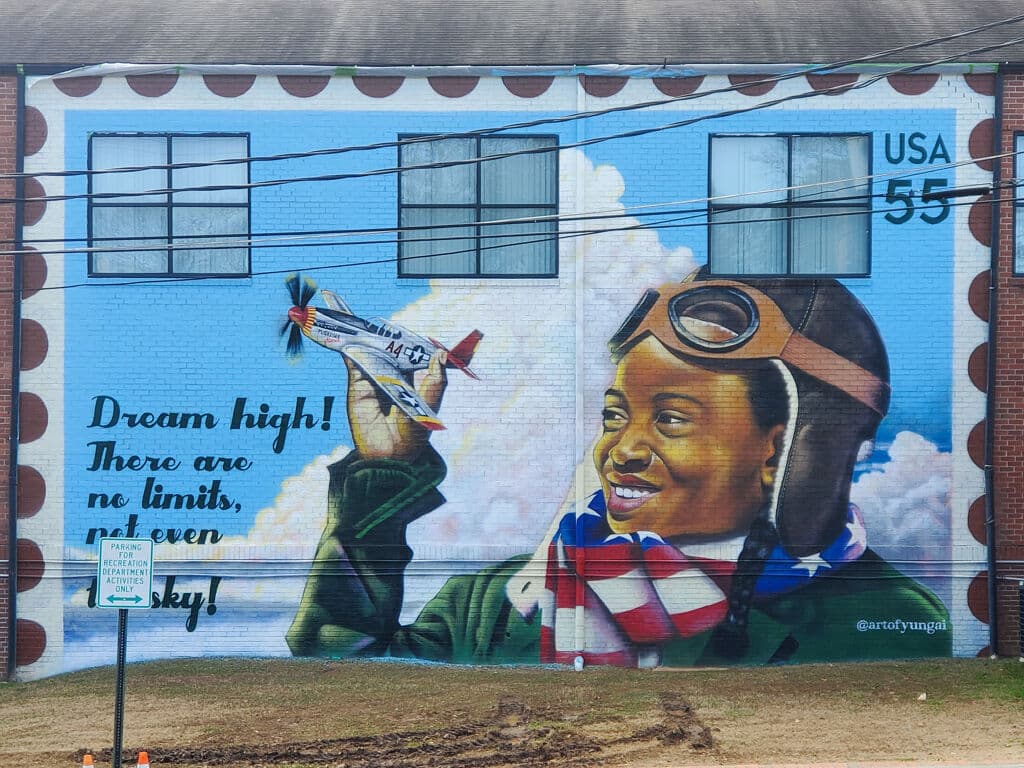 "Tuskegee Airgirl" by Muhammad Yungai in Atlanta