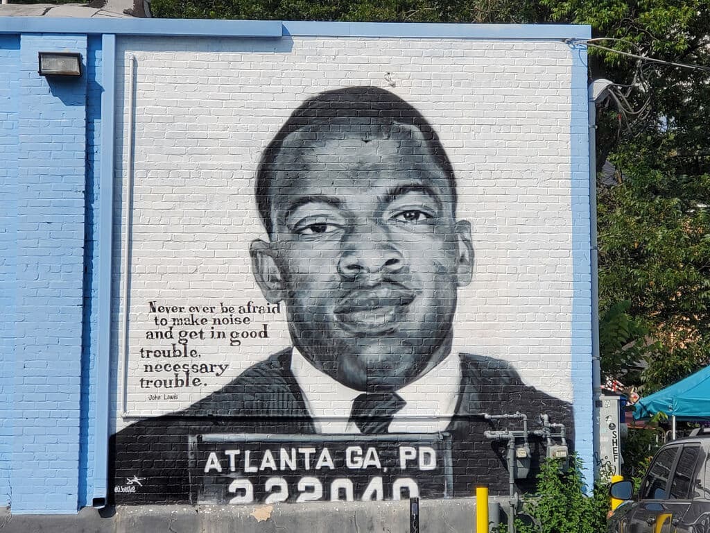 "John Lewis" by Jarrett Becke in Little Five Points, Atlanta
