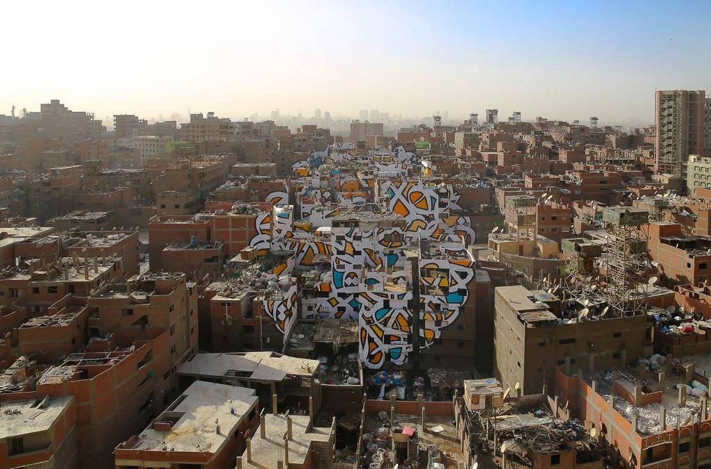 "Perception" by El Seed in Cairo