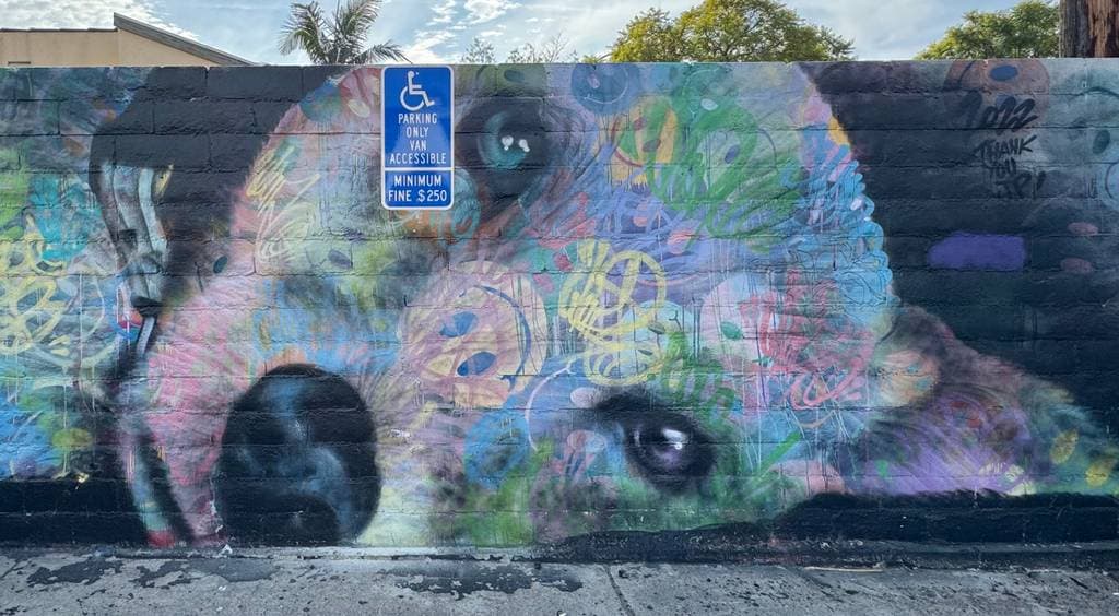 "Layered Portrait Wall" by Agpnt in Fairfax, Los Angeles