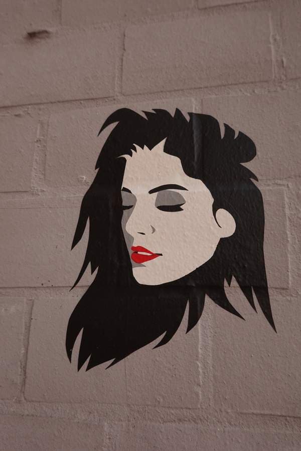 "Portrait of Woman with Red Lips" by MarLix in Eimsbttel, Hamburg