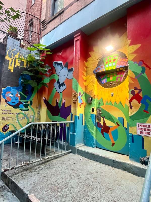 "Growing Hope" by creative art works (CAW) in Manhattan Community Board 11, New York