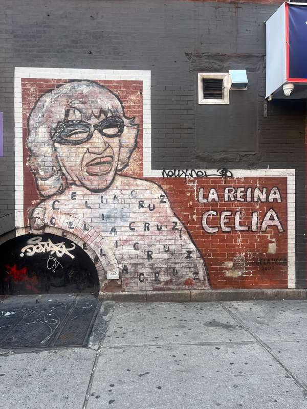 "La Reina Celia Portrait" by Dela Vega in Manhattan Community Board 11, New York