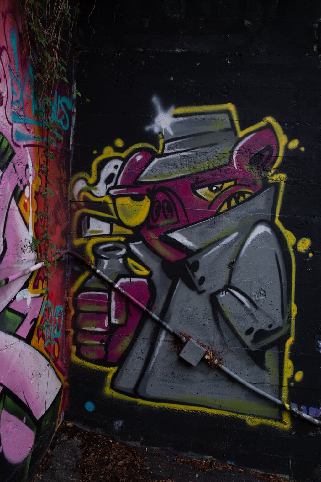 "Undercover pig" by Stay Bacon in Mission, San Francisco