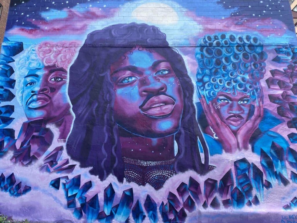 "Lil Nas X" by Ash Ryan in Washington Square West, Philadelphia