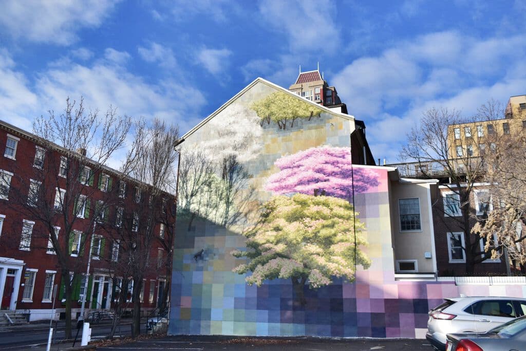 "Spring" by David Guinn in Washington Square West, Philadelphia