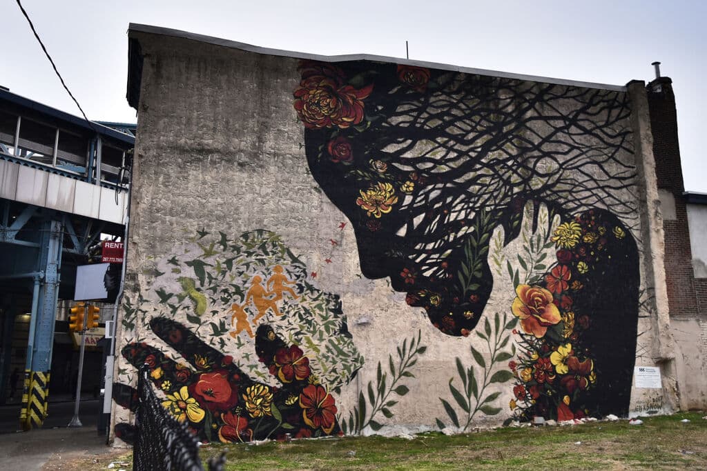 "A Daughter Migrates Towards the Mother Earth" by Jess Snow in North Philadelphia, Philadelphia