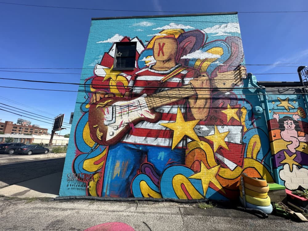 "Musical Americana Street Mural" by SOLE in Warehouse District, Columbus