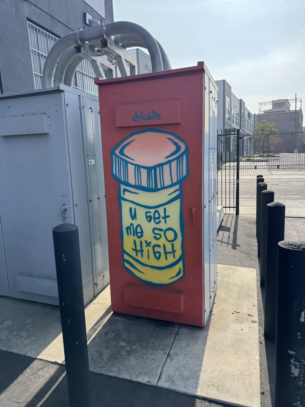 "Prescription Bottle Street Art" by Dirt Cobain in Downtown, Los Angeles