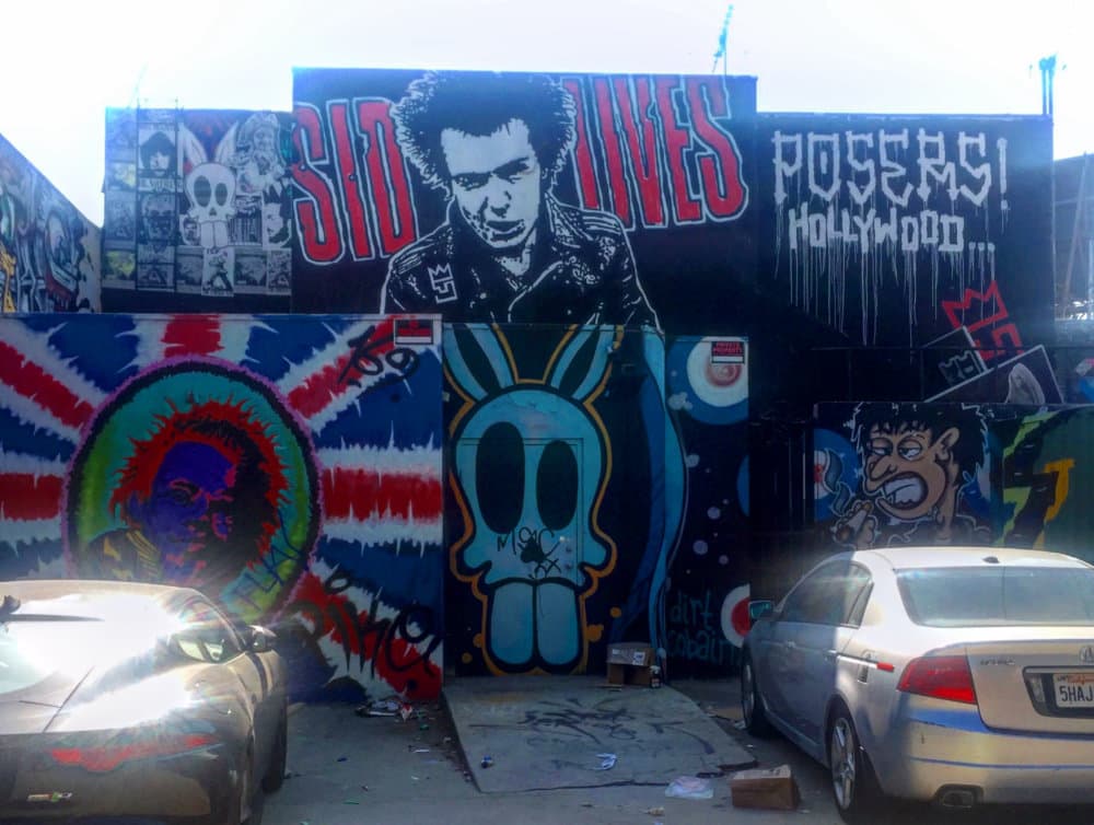 "Sid Vicious Punk Rock Memorial" by Dirt Cobain in Fairfax, Los Angeles