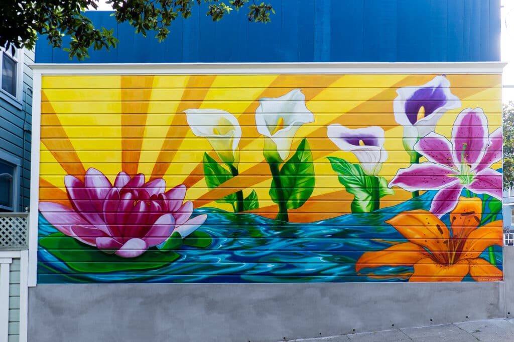 "Flowers" by Bryana Fleming in Hayes Valley, San Francisco