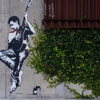Guitarist by Blek le Rat