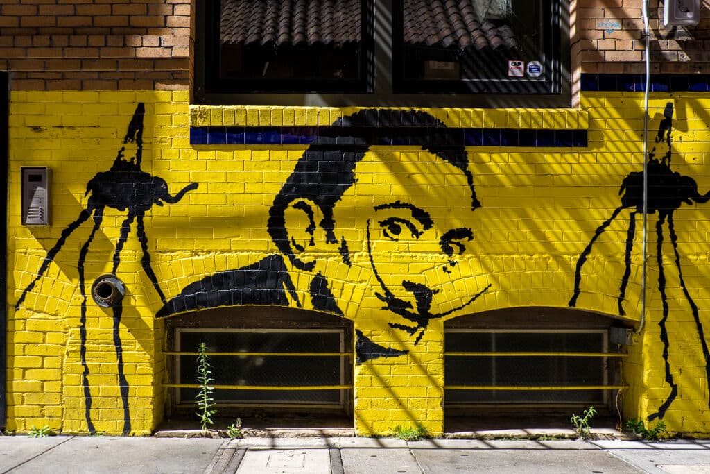 "Salvador Dalí" in Union Square, San Francisco