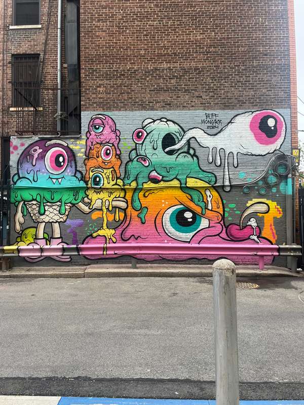 "Cartoon Monster Eye Collective" by Buff Monster in Manhattan Community Board 3, New York