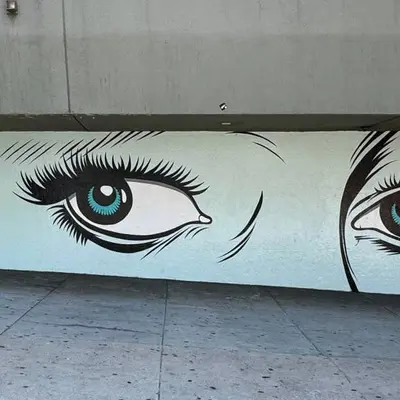 Pop Art Eyes Mural