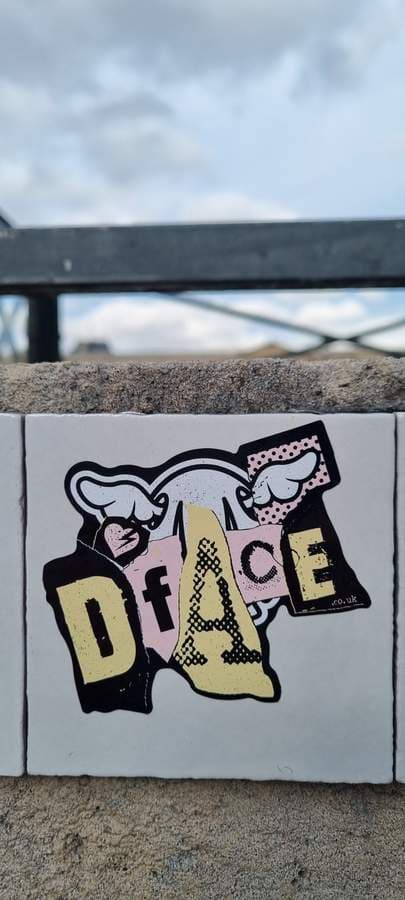 "Sticker" by D*Face in Paris 6e Arrondissement, Paris