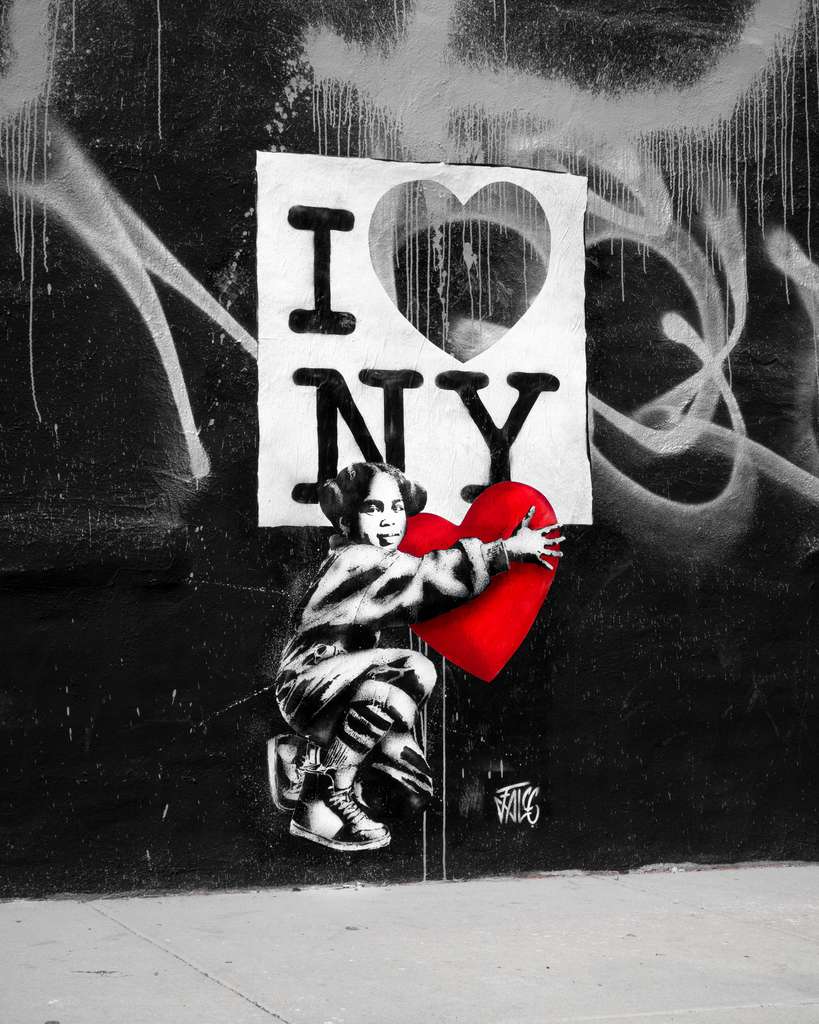 "I ... NY" by Falco in Brooklyn, New York