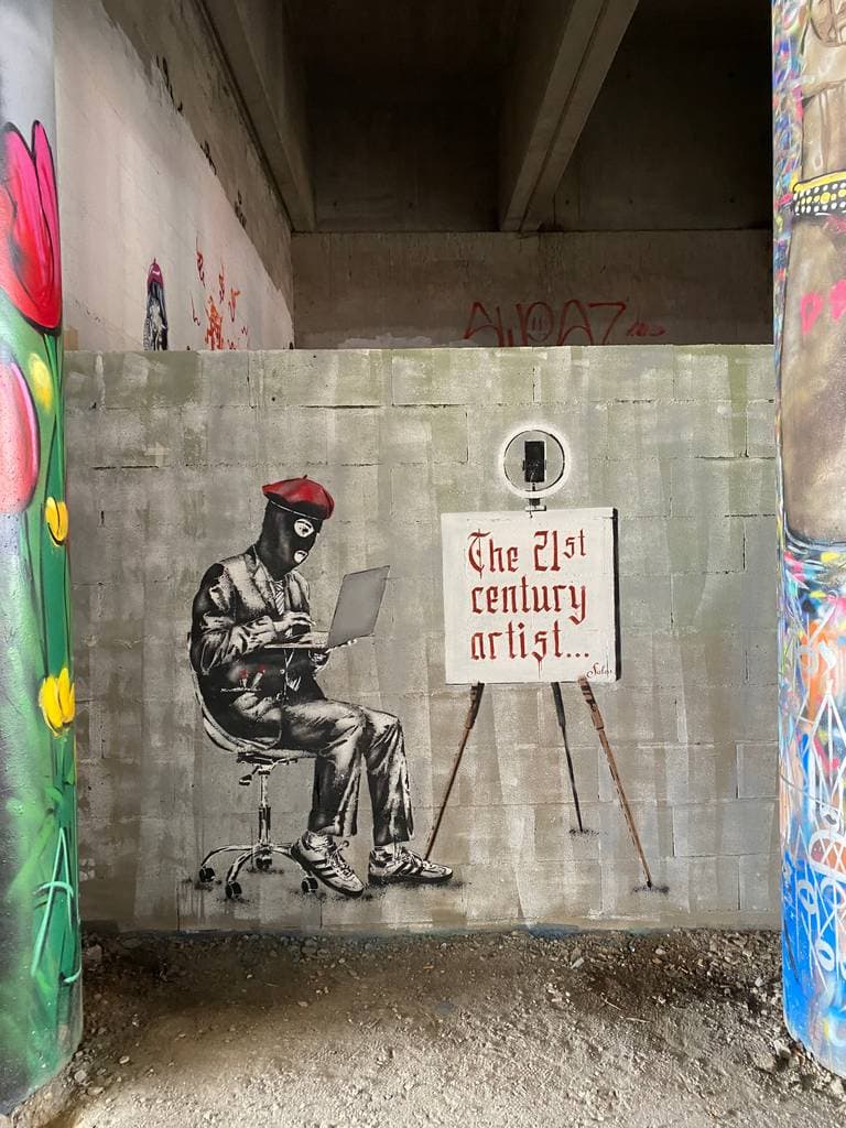 "The 21th century artist" by Falco in Paris 13e Arrondissement, Paris
