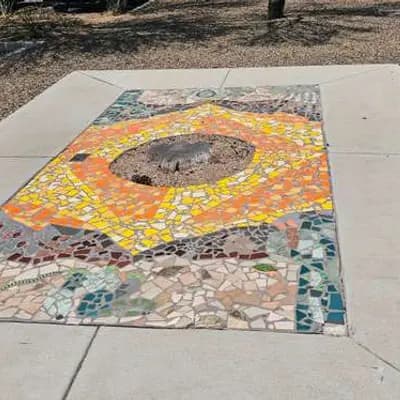 Mosaic Sun Ground Installation