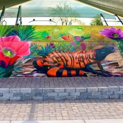 Tropical Tiger Garden Mural