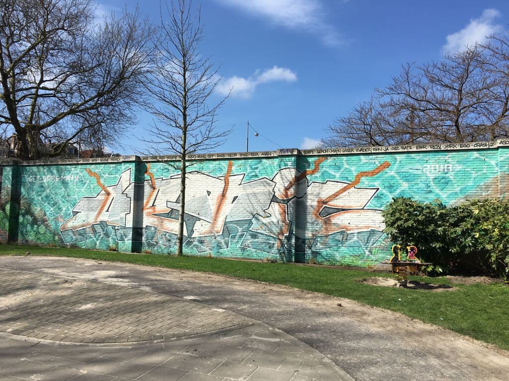 Swimming Figures in Turquoise