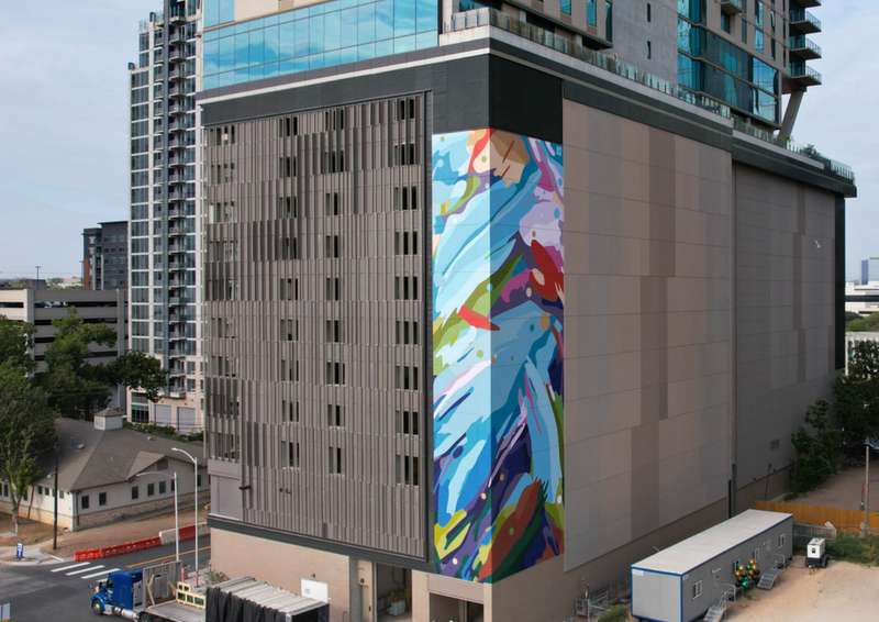 "City Currents" by Daas in Rainey Street Historic District, Austin