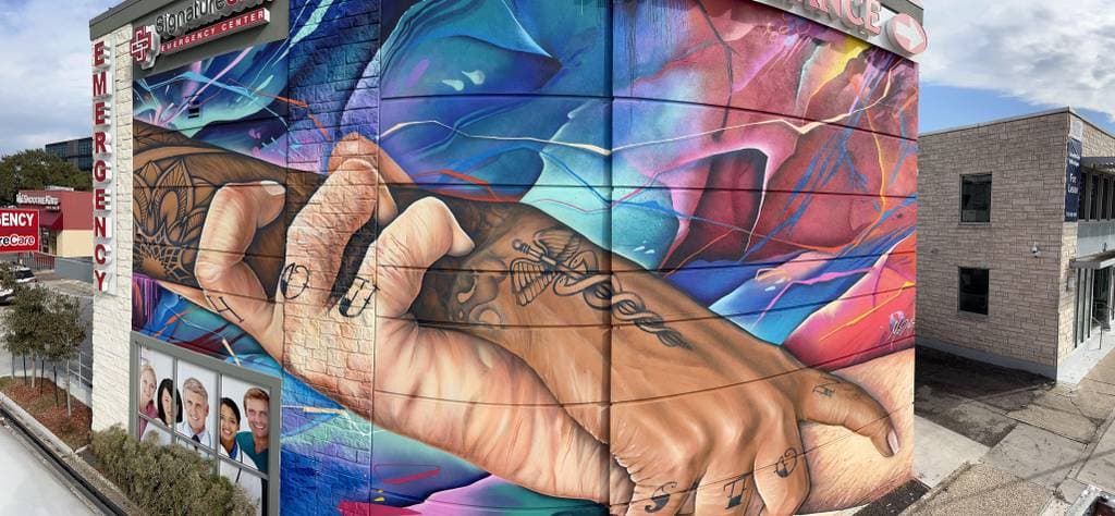 "Stronger Together" by Sebastien "Mr.D" Boileau in Audubon Place, Houston
