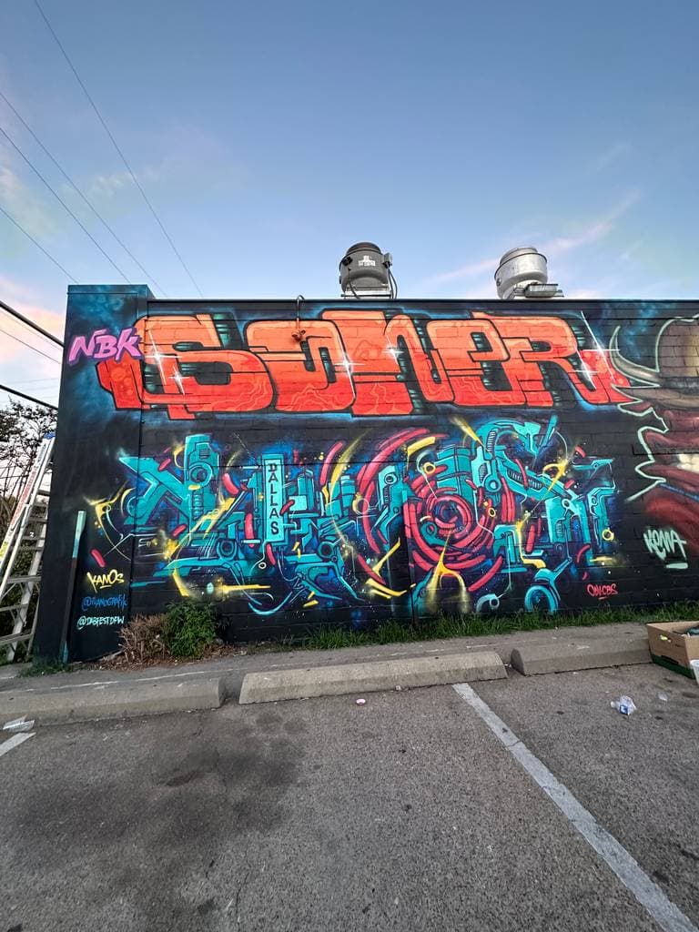 "Soner and Kanos" by Alex Kanos in Bishop Arts District, Dallas