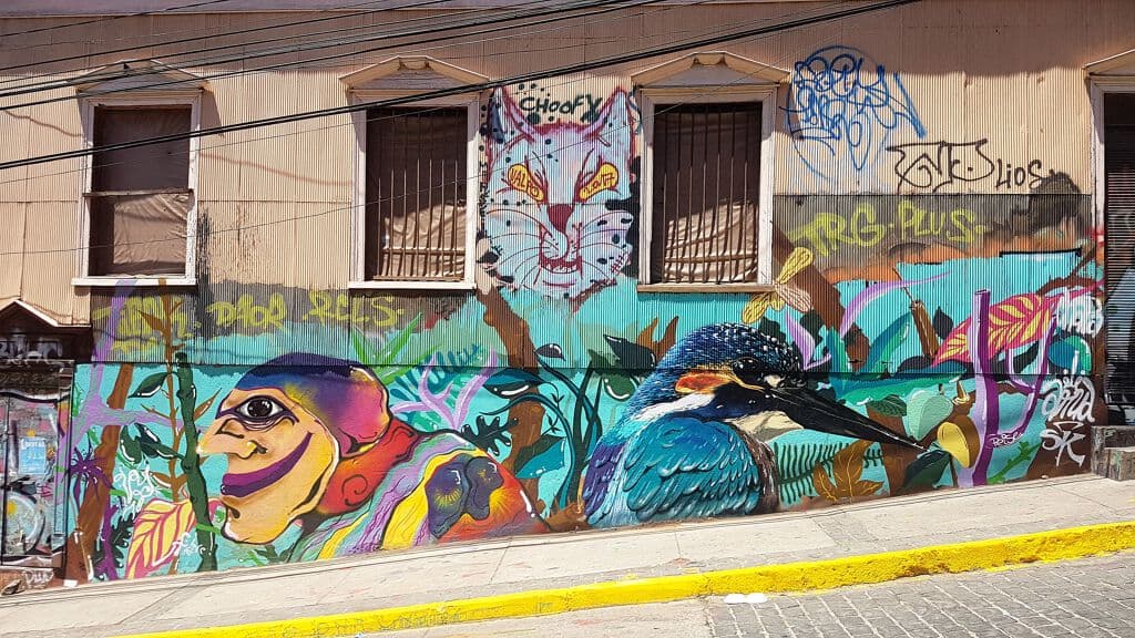 "Production on Cumming" by Various Artists in Cerro Panten, Valparaiso