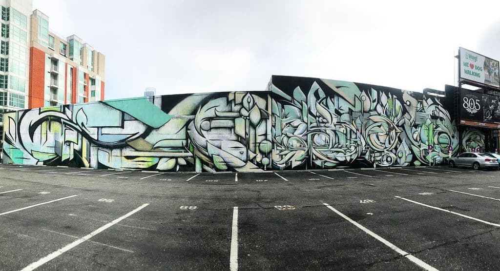 "Abstract Parking Lot" by Ian Ross in South Beach, San Francisco