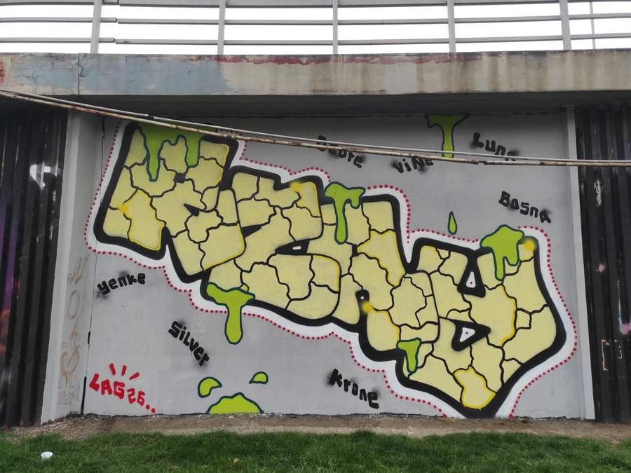 Map of Bosnia with Regional Labels