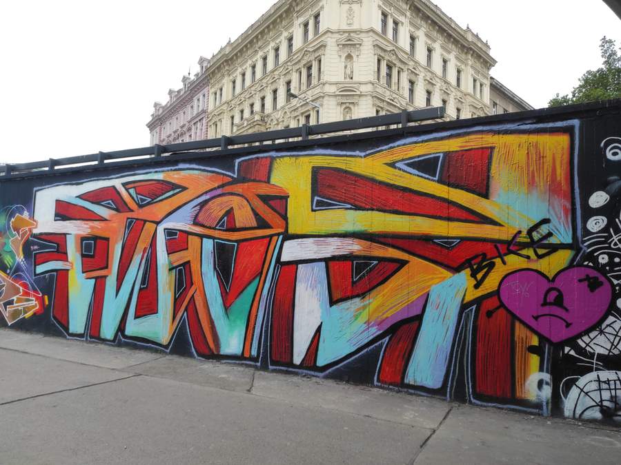 Vibrant Abstract Graffiti Composition