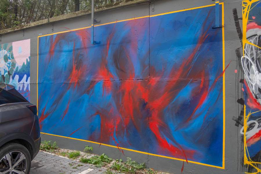 Swirling Abstract Flame Dance