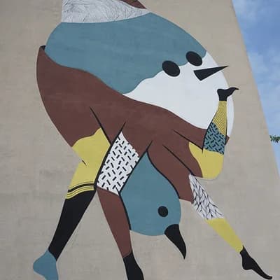 Geometric Stylized Female Figure