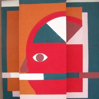 Geometric Portrait with Open Mind