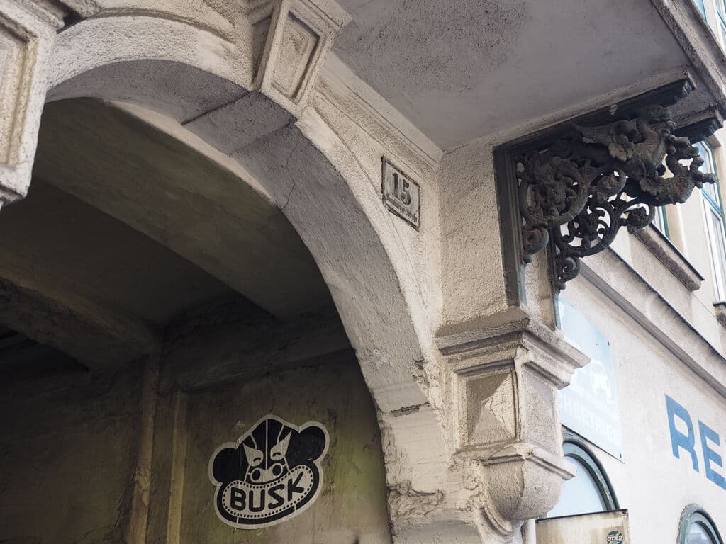 Untitled street art by BUSK in Margareten, Vienna