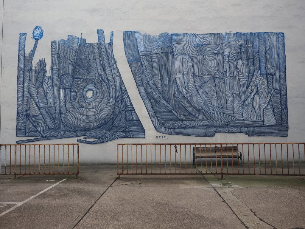 Untitled street art by Skirl in Freihausviertel, Vienna