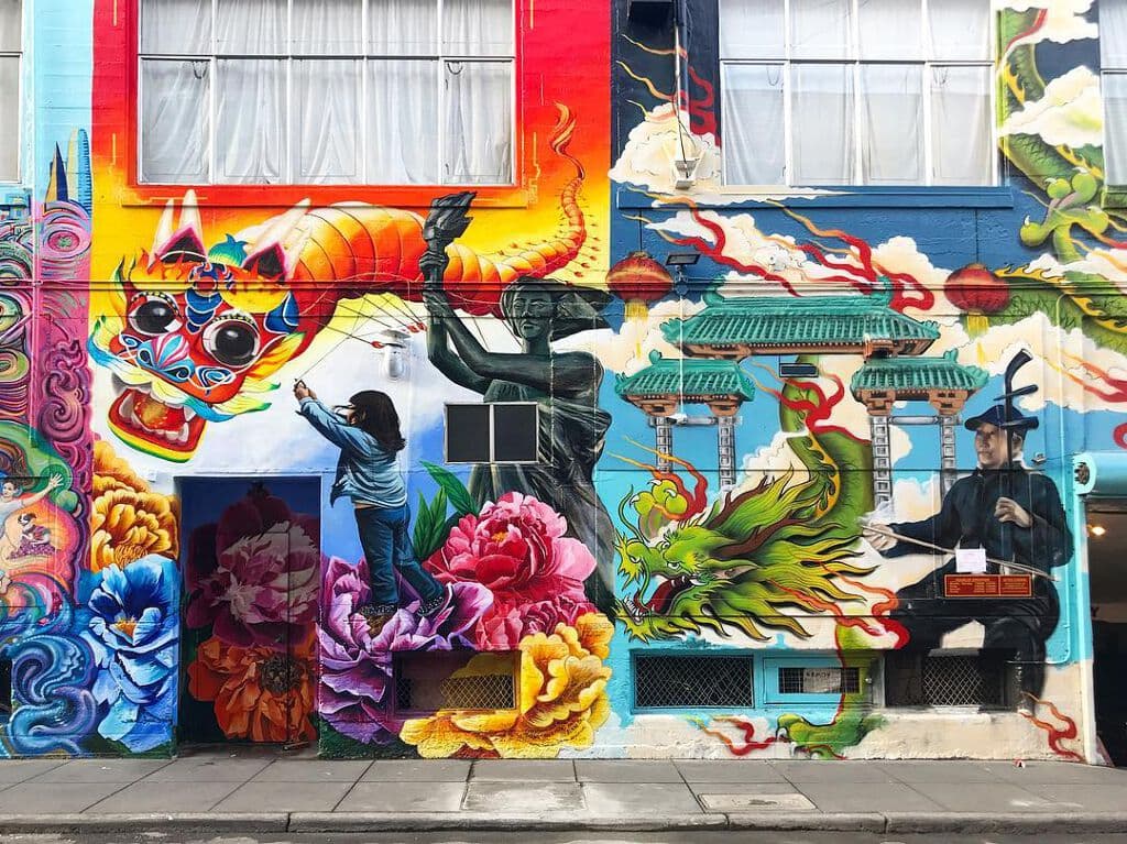 "Dragon Celebration" in Lower Nob Hill, San Francisco