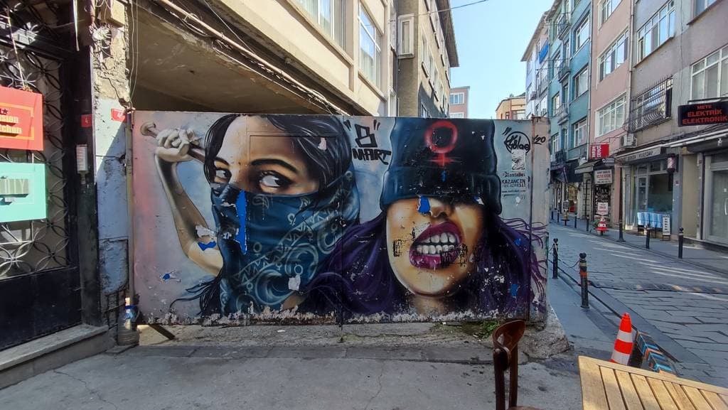 "Eorld Women's Day" by Gölge in Trkali Mahallesi, Istanbul